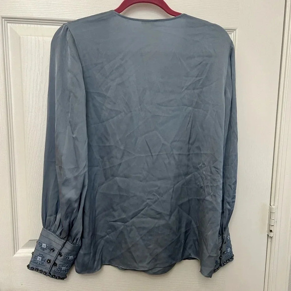 . kobi halperin blue beaded tunic size M - Picture 8 of 8